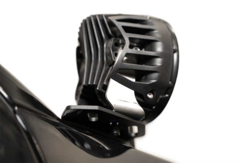 Ford F150 Raptor Ditch Light Brackets - Driver/Passenger Side - Addictive Desert Designs - 2-Stage Hammer Black Powder Coat - Black - `21-`27